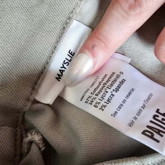 Nwt Paige Mayslie 25 Camo Straight Leg Pants Utility - Picture 4 of 11